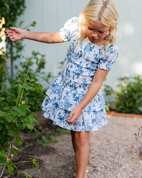 Mirrorball Dress - Blue Peony