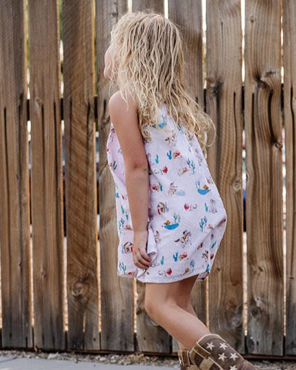 Boardwalk Romper - Pink Cowgirl