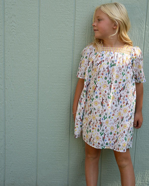 Breezy Dress - Western Combo Print