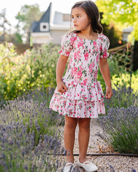 Mirrorball Dress - Pink Floral